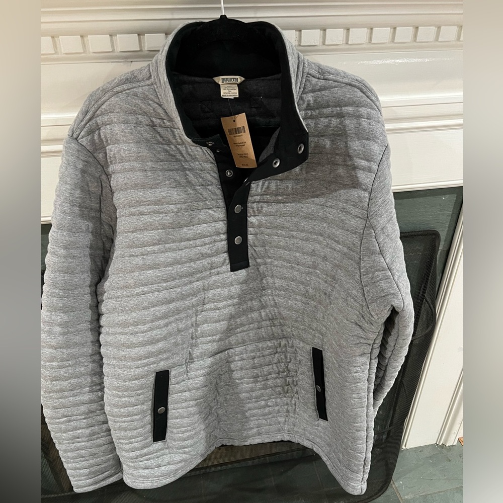 Duluth trading 1/4 button pullover (NWT) retail $74.95